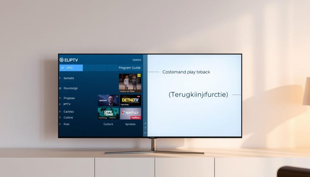 EPG en terugkijkfunctie IPTV
